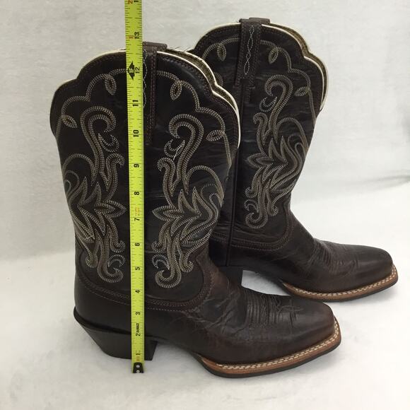 ARIAT Women's Legend Chocolate Chip Western Boots Snip Toe Sz 7B - Picture 5 of 11